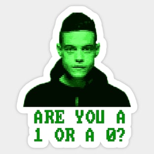 Are you a 1 or a 0? Sticker